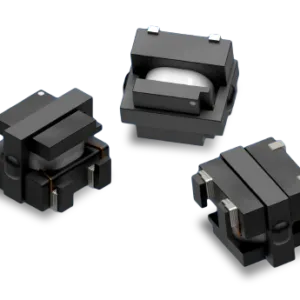CT02 current sense transformer showing enclosed magnetic core, winding, and surface-mount terminals