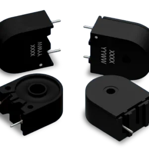 CT03 current sense transformer showing enclosed tombstone casing and through-hole package.