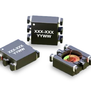 GT03 gate drive transformer showing enclosed surface-mount magnetic core and gull-wing terminals