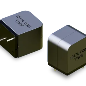 1D17A Class-D power inductor showing molded rectangular housing, ferrite core and through-hole terminals
