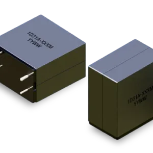 1D31A Class-D power inductor showing rectangular molded housing, ferrite core and through-hole terminals