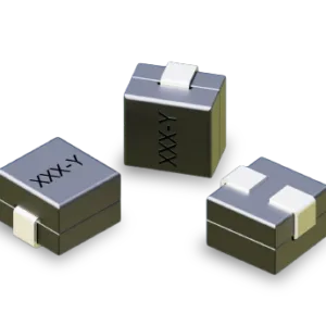 LP02-1 ferrite-bead power inductor showing compact molded housing and surface-mount terminals