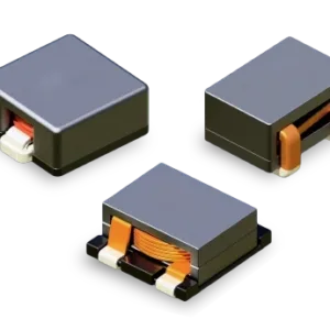 IN flat-wire power inductor series showing custom-made surface-mount inductors with ferrite cores and copper windings