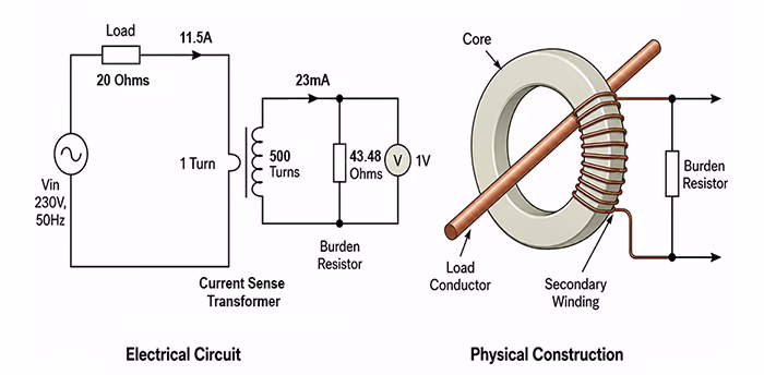 Currense Sense Transformer Basic Construction