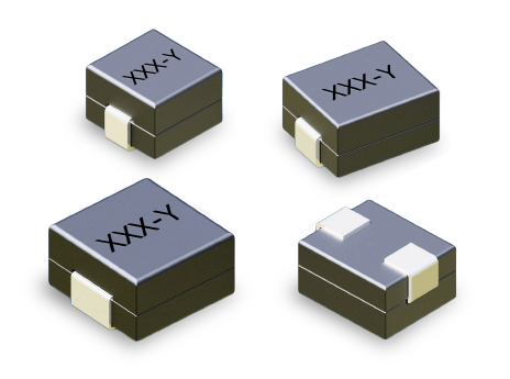 IN ferrite-bead power inductor series showing compact surface-mount inductors with molded ferrite housings and metal terminals