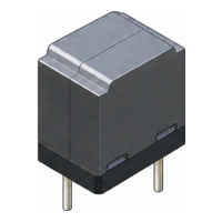 Class-D audio inductor with shielded core and through-hole leads